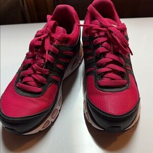 Women's Pink and Black Nike Shoes